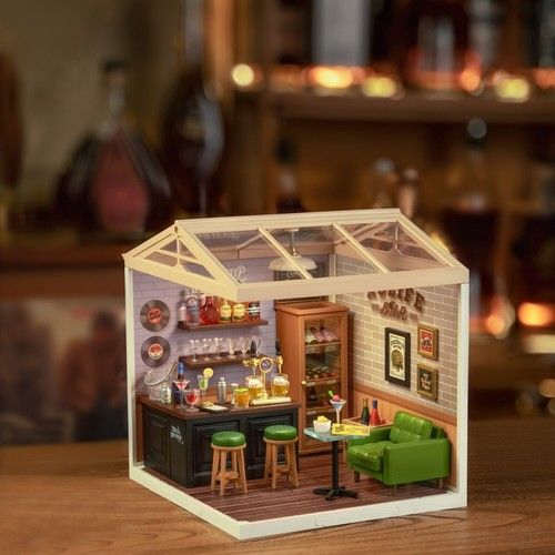 Rolife 6Kits New DIY Miniature House LED Building Toy Adult Miniature House Gift