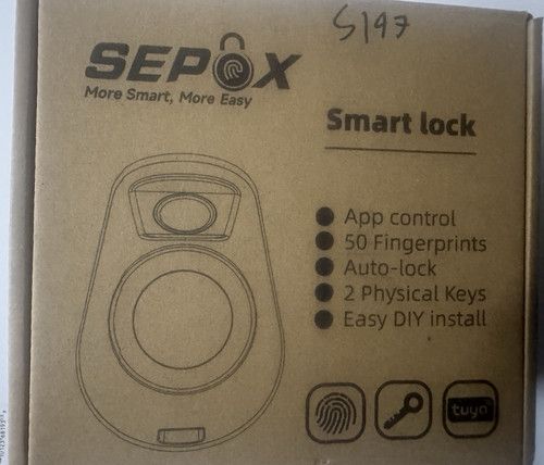 SEPOX Tuya Smart Lock Fingerprint Biometric Door Lock App Control Auto Lock New