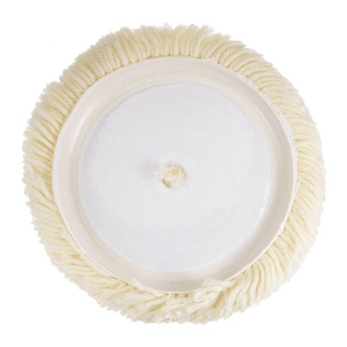 Wool Polishing Pads 7 inch Wool Buffing Pad with Hook and Loop Back — image 5