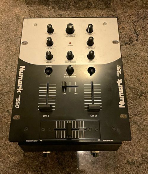 Numark DM950 2-Channel Analogue DJ Mixer, Rack Mountable, EQ, RCA I/O