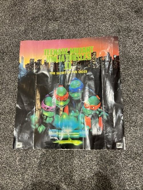 RARE ORIGINAL 1991 TMNT II Secret Of The Ooze Orig. Video Store Promo Poster