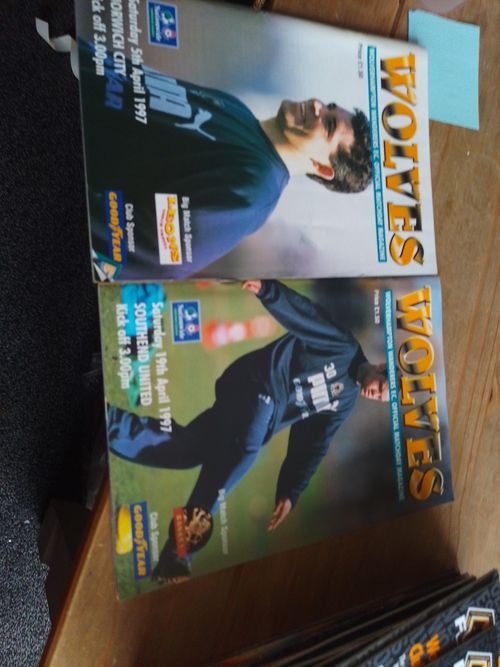 25 X 1996/1997 WOLVES PROGRAMMES WOLVERHAMPTON WANDERERS league & Cup Homes  — image 24