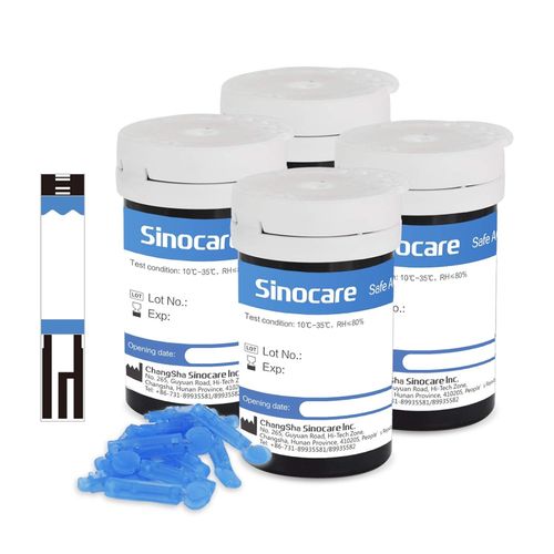 sinocare Safe AQ Angel Diabetes Strips/Blood Glucose 1 count (Pack of 100)  — image 1