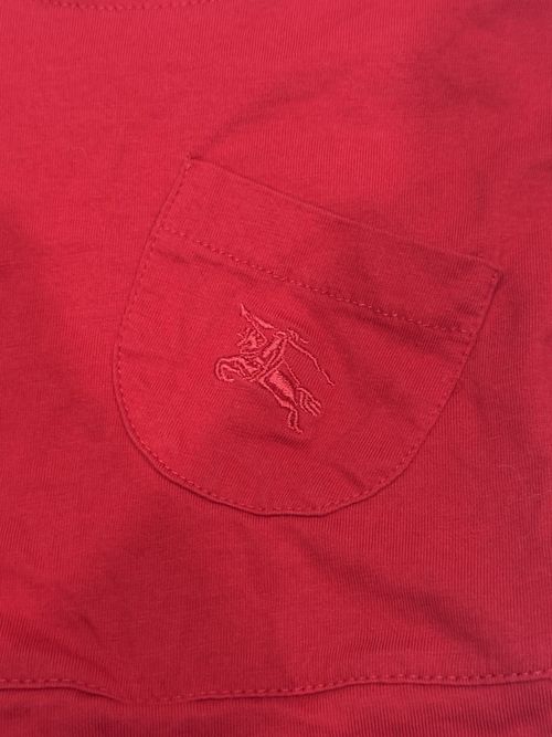 Burberry Toddler Girls Red  Short Sleeve Shirt With Checkered Dress 5Y — image 3