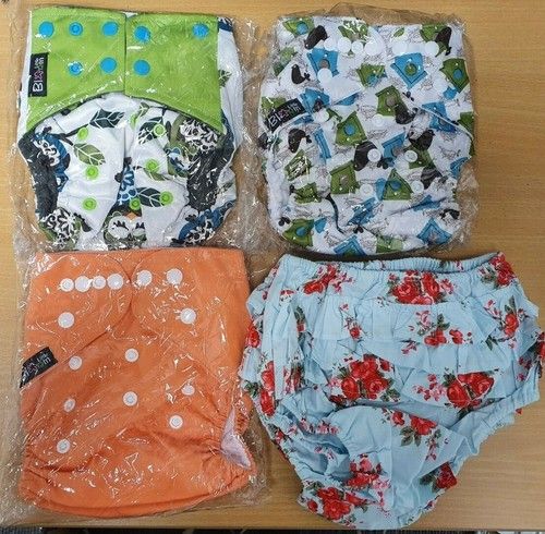 Little Bloom Reusable Cloth Nappy Bundle With Over Nappy Frill Pants SK1 BB 06