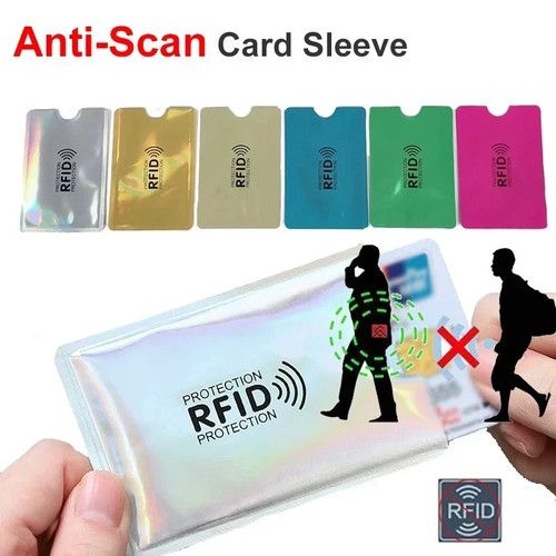 RFID Blocking Card Sleeves 10 Pack Credit Debit Protector Anti Scan Wallet UK