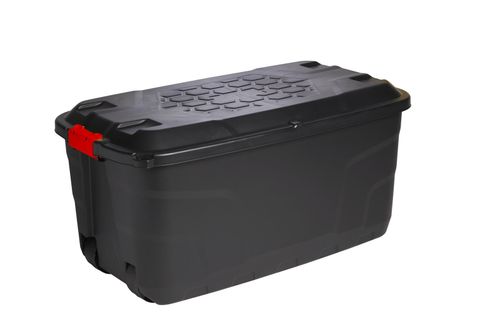 Storage Box 145L Strata Heavy Duty Trunk with Red Handles, Storage Container — image 1