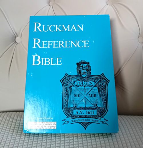 Ruckman Reference Bible, KJV, Standard Size (Calfskin Leather Black) VGC.