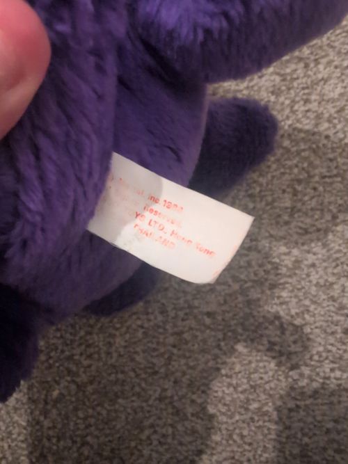 Vintage Barbie And The Rockers Dog Soft Toy 1986 Yellow And Purple Rare To Find — image 13
