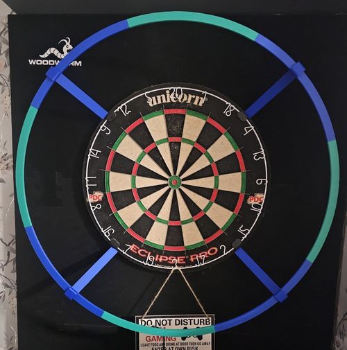 3D Printed Dartboard Lighting Ring Mount With Optional Autodarts Camera Mounts — image 3