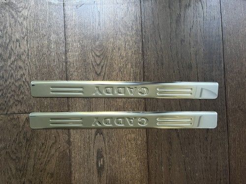 Chrome Door Sill Protector 2 door 2 pcs S.STEEL For VW CADDY  2004 +