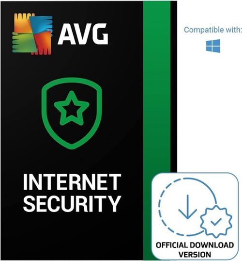 AVG Internet Security 2026 10 Device 2 Year Antivirus Protection Same Day Email