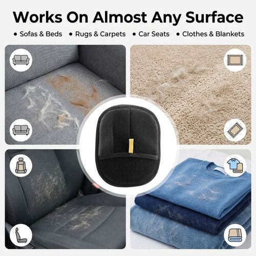 Pet Hair Remover Glove Reusable Electrostatic for Dog Cat Sofa Carpet Car Seat — image 6