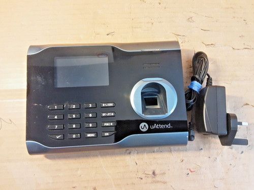 uAttend BN6000 wired biometric fingerprint terminal + PSU