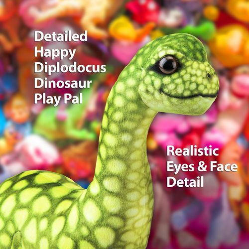 Green Diplodocus 40cm Plush - Premium Dinosaur Soft Toy — image 4