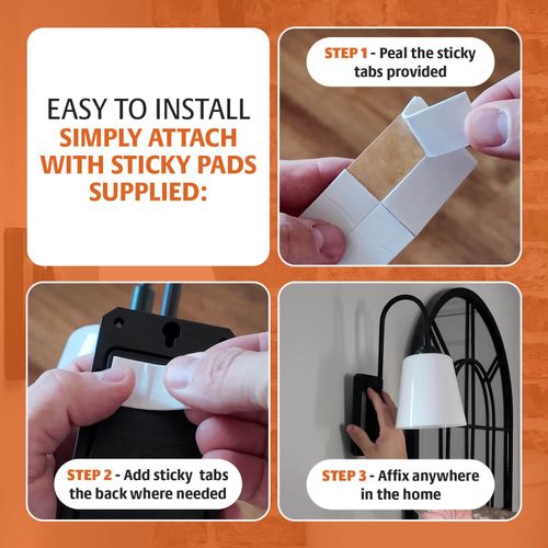 Battery-Operated Wall Light with Remote Control Wireless Rotatable Lamp — image 5