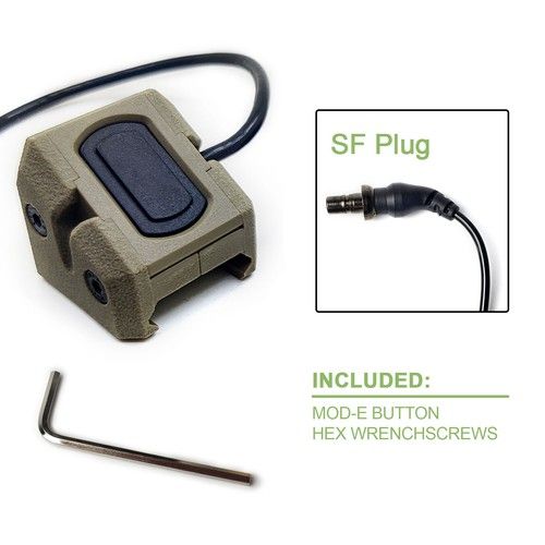 Tactical Flashlight Remote Pressure Switch Button Pad For M300 M600 Light Torch