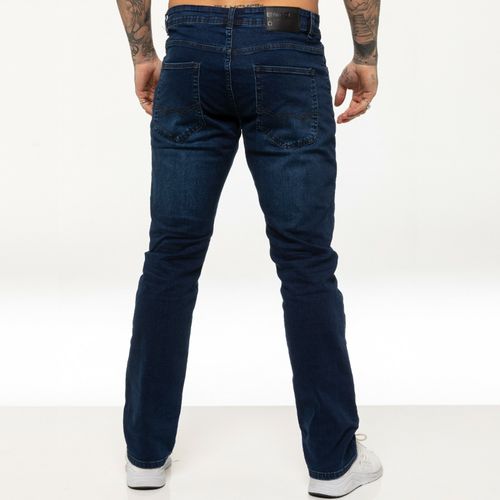 Enzo Mens Jeans Straight Leg Stretch Denim Regular Fit Trousers Pants All Sizes — image 5