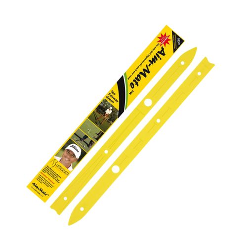 Aim Mate Golf Alignment Aid - rubber alignment strips x 2  - easily portable — image 1