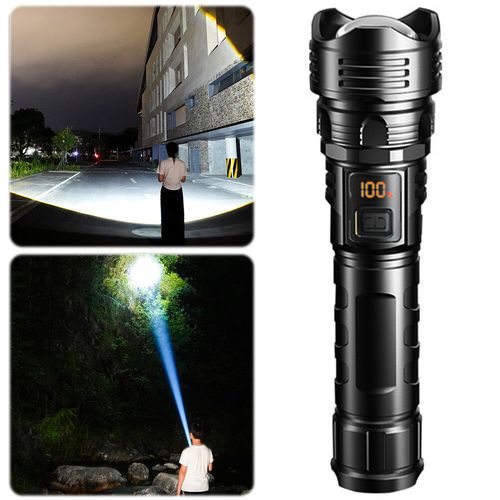 99000000 Lumens High Powered Super Bright Flashlight USB Rechargeable Torch Lamp — image 6