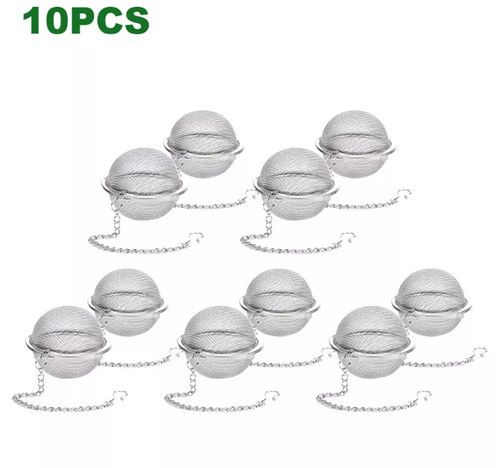 2 Pack Tea Ball Strainer – Stainless Steel Mesh Infuser for Loose Leaf Tea & Her