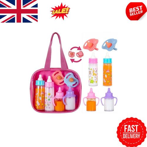 Magic Milk Bottle Baby Doll Accessories Doll Feeding Set Doll Play Sets Dummy