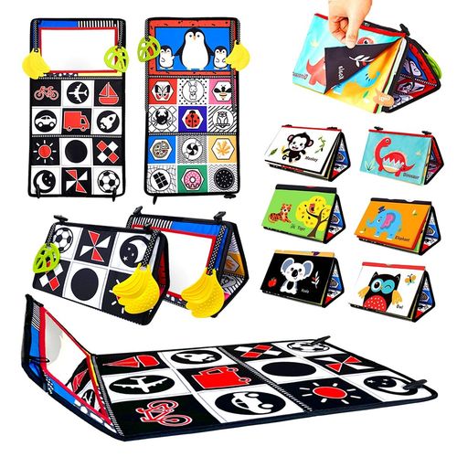 8in1 Multiple Paintings Baby Mirror Toy Soft Teethers Sensory Portable Washable — image 8