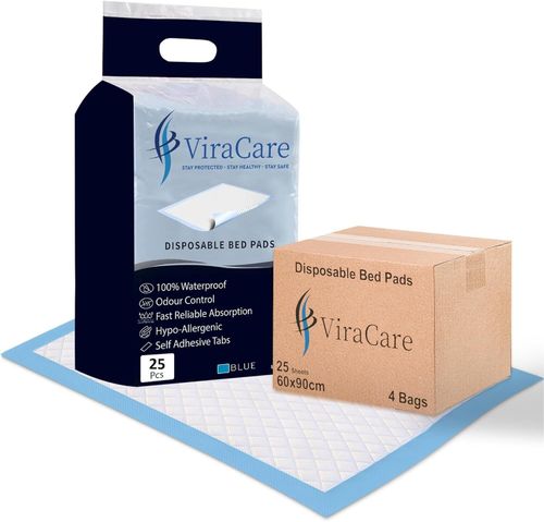 100 x Incontinence Bed Pads | 60x90 cm | Incontinence Bed Sheets (4 Packs of 25) — image 2