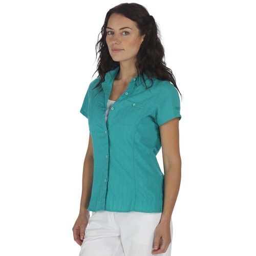 Regatta Womens Jerbra II Summer Golf Short Sleeve Cotton Shirt RRP £35