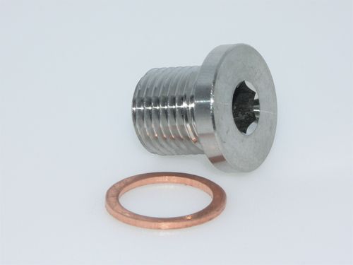 M12 x 1.25mm Stainless Steel O2 Lambda Oxygen Sensor Blanking Bolt / Plug   — image 1