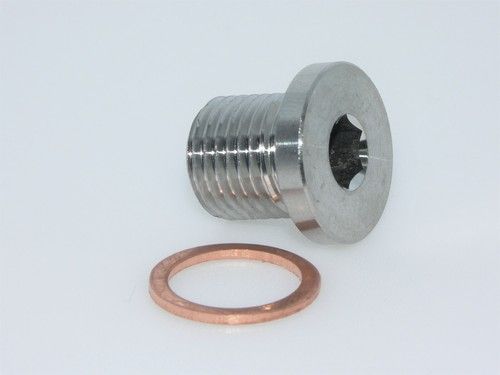 M12 x 1.25mm Stainless Steel O2 Lambda Oxygen Sensor Blanking Bolt / Plug  