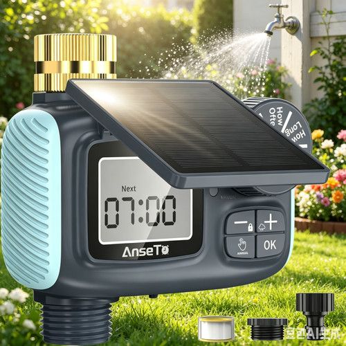 Solar Garden Automatic Drip Irrigation Kit Outdoor Watering System with Timer UK