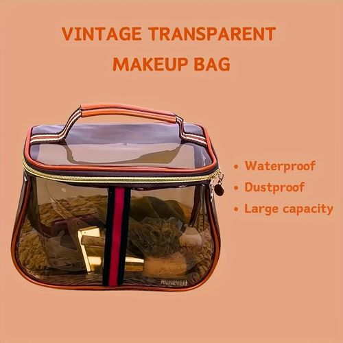 💄 Transparent Large Capacity Women’s Makeup Bag Waterproof PVC Travel Toiletry — image 3
