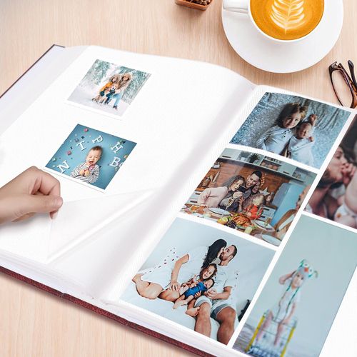 6"X4" Traditional Photo Album Memo Holder Photo Album with 200 Pockets Burgundy* — image 6