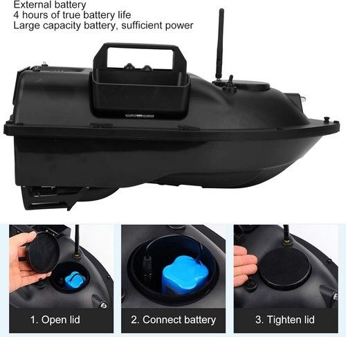GPS RC Fishing Bait Boat 500m Remote Control Bait Boat 3 Motor Fish — image 8