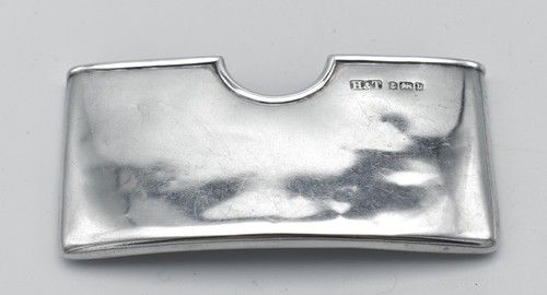 Antique Edwardian Solid Silver Card Case 1901 Hilliard & Thomason