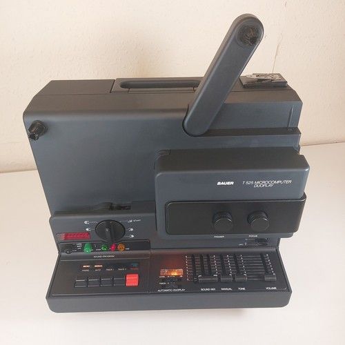 Bauer T 525 Microcomputer Duoplay Super 8 Projector w/ Schneider Xenovar...