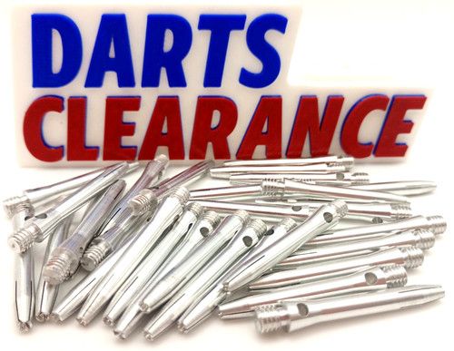 30pcs x RETRO ALLOY ALUMINIUM DARTS STEMS SHAFTS (10 sets) MADE IN BRITAIN 33mm