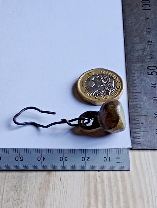ANTIQUE BRASS/BRONZE BELL TONGUE — image 4