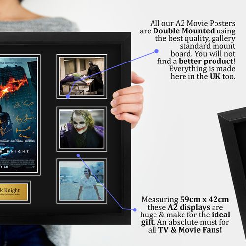 The Dark Knight Signed Large A2 Framed Printed Autograph Memorabilia Gift — image 4