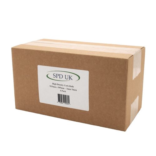 HIGH DENSITY CORK ROLL / SHEET - 4 ROLLS - 915mm x 305 mm - 3 mm THICK  — image 5