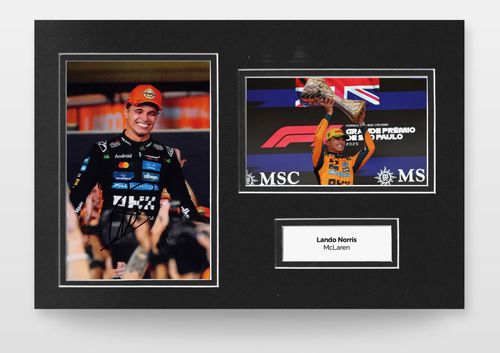 Lando Norris Signed 12x8 Photo Display McLaren Autograph Memorabilia COA — image 1