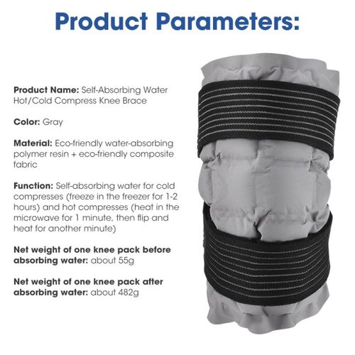 Reusable Knee SAP Ice Pack Hot Cold Compress Pain Relief Wrap Support Pad UK — image 20