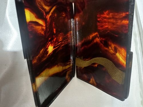 Art Deco Early 19th Century Depose Tortoise Shell Cigarette Case — image 4