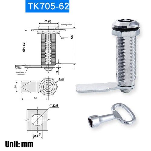 Gas Meter Cam Lock And Key Gas Electric Meter Door Cabinet Box Latch Locker