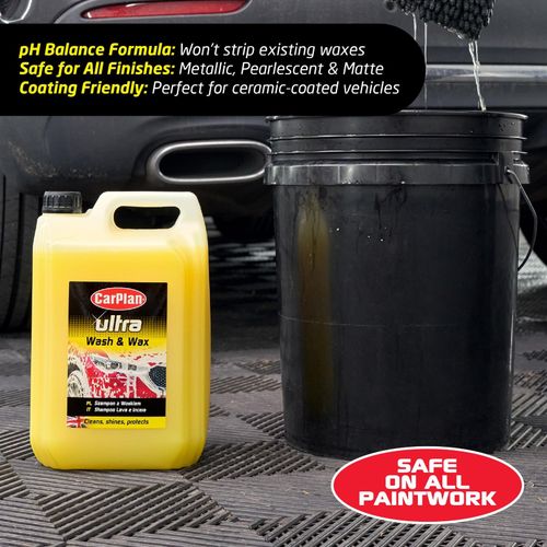 CarPlan POL102 Car Wash Shampoo and Wax Protective Layer 5L Ph Neutral 5 Litre — image 5