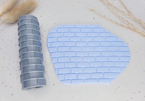 Brick Wall Texture Roller | For Jewellery Making – Polymer Clay Tools — image 3