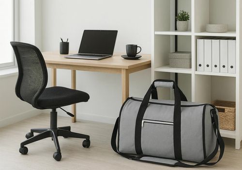 45L Duffel Bag Travel Holdall Large Foldable Suit Garment Carrier Bag + Strap — image 3