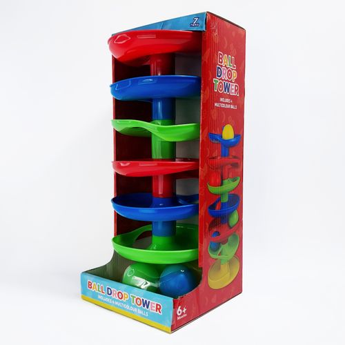 7 Tiers - Ball Drop Tower w/ 4 Balls Baby Toy! Fun Learning PLay Toddler Toy 6m+ — image 1