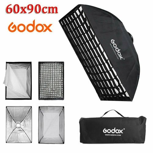 Godox SL100D 5600K Studio LED Video Light with 60x90cm Grid Softbox Light Stand — image 15